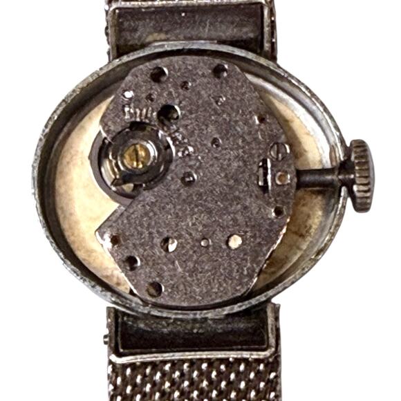 Vintage Timex Cocktail Watch Womens Stainless Mesh Bracelet Manual Wind RUNS main image 8